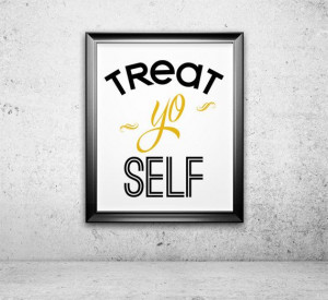 yo self parks and recreation typography print quote print tv quote tv ...
