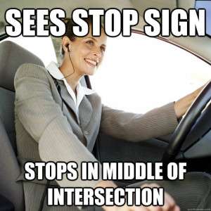 woman driver meme