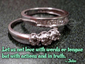 Unique Quotes About Love And Romance: Let Us Not Love With Words Or ...