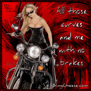 Sexy Motorcycle Flashing Comments