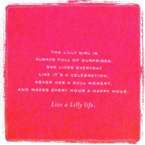 Lilly quote.