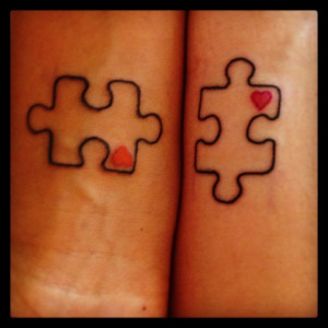 , Sisters Tattoo Puzzles Piece, Sisters Puzzles Piece Tattoo, Puzzle ...
