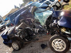 ... sedan Reggie Shaw crashed into in 2006. He was texting while driving