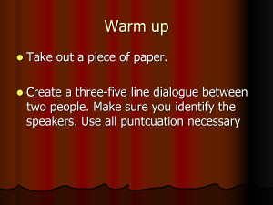 Using Quotation Marks in Dialogue - PowerPoint