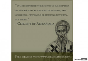 Clement of Alexandria Quote