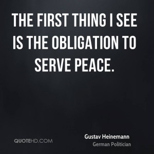 Gustav Heinemann Peace Quotes