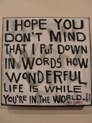 ... song lyric in a guest book with name of song and artist if known and