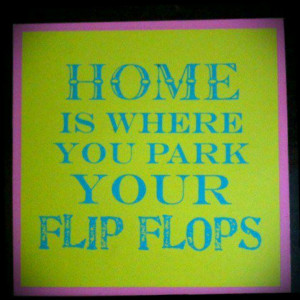 Flip flop sign