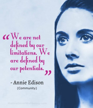 Annie Edison Quote (Community)