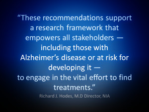 Alzheimer's Recommendations National Institute of Health | Alzheimer ...