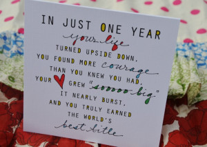 First Birthday Card for Mom, via Liv Lane