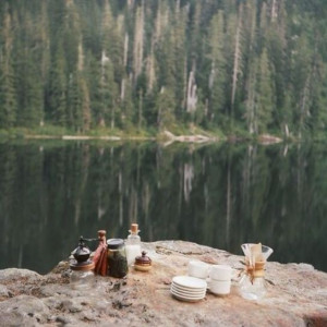 picnic by the lake.