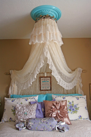 ... Aqua Princess Bedroom for my Teenage daughter…done on a budget