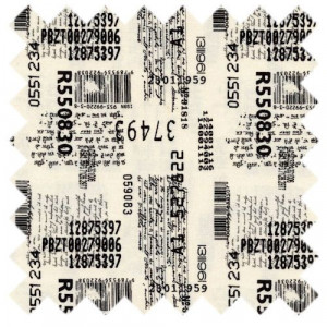 ... Code Number Print Hand Writen News Comma Quilting Sewing Fabric MODA