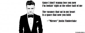 Justin Timberlake Love Quotes Justin timberlake mirrors
