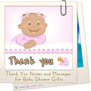 Sample Thank You Notes and Messages for Baby Shower Gifts