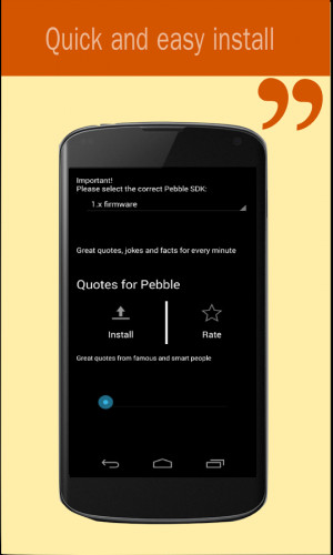 Quotes for Pebble - screenshot