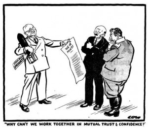 Truman negotiates with Attlee and Stalin after World War II, while ...