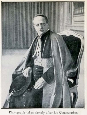 ... Ratti, Pope Pius XI, shortly after his consecration as pope in 1922