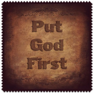 put god first quote