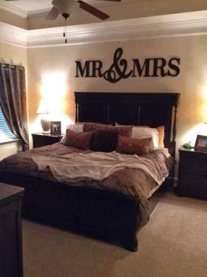 Mr and mrs wall decor