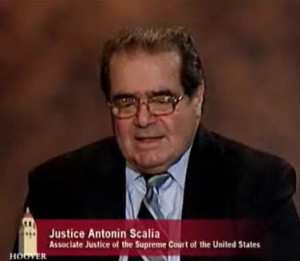 Question : Antonin Scalia, quote: “The Constitution that I interpret ...