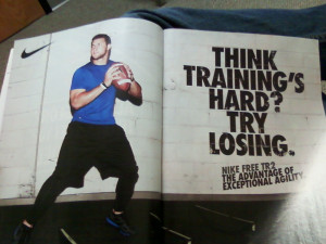 Never give up - applies to Football (Sunday) as much as anything else ...