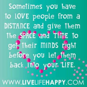 ... Time to get their Minds right before you let them back into your Life