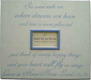 Peter Pan Quote Frame