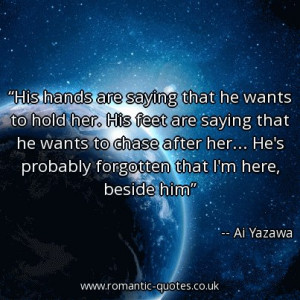 ... hold-her-his-feet-are-saying-that-he-wants-to-chase-after-her_403x403