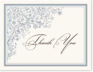 Snowstorm Thank You Notes