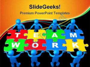 Dominate procedings with our Teamwork Puzzles Leadership PowerPoint ...