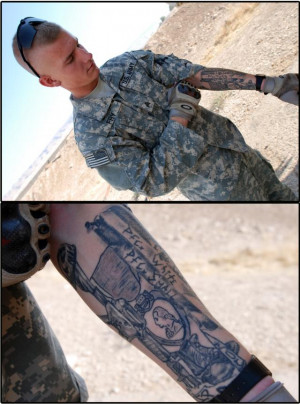 Military Memorial Sleeve Tattoos