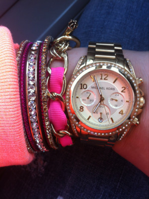 michael kors watch stack arm candy