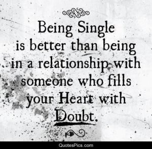 being single and doubt – smart people