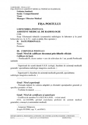 Fisa Postului As Radiologie picture
