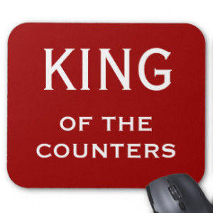 Funny CFO Nickname - King of the Counters Mouse Pad