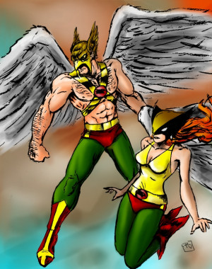 Hawkgirl And Hawkman Gene Espy