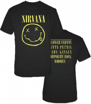 ... Quote About Life: Nirvana Smiley Face Logo In The Cloth Print Cool For