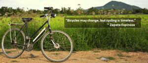 Bicycling is a big part of the future. It has to be. There’s ...