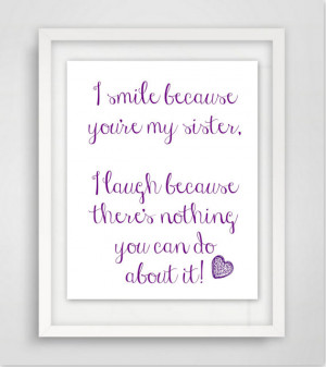 Sister Gift-Sister Quotes-Art Print-Sisters Gift-Sister in Law Gift ...