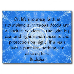 Buddha inspirational QUOTE life's journey faith Postcard