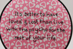 Snarky Love Quote, Modern Embroidery Hoop Wall Hanging Decor. Ready to ...