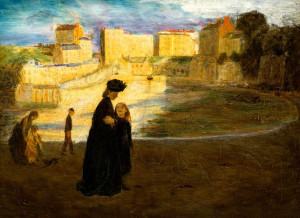 Gwen John’s only known picture of the town where she was brought up.