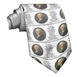 George Washington Maxim Honesty Best Policy Quote Neck Tie