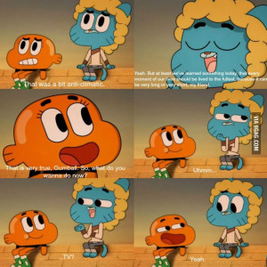 The Amazing World Of Gumball -Just Gumball and Darwin as the world ...