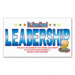 LeadershipDr Bum Head Business Card