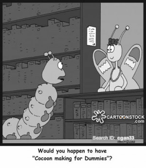 Cartoon Caterpillar Cocoon. Inexperience cartoon 6