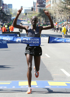 ... the start of the 116th running of the Boston Marathon April 16, 2012