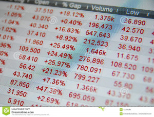 Stock quotes, no real time quotes at the stock market.